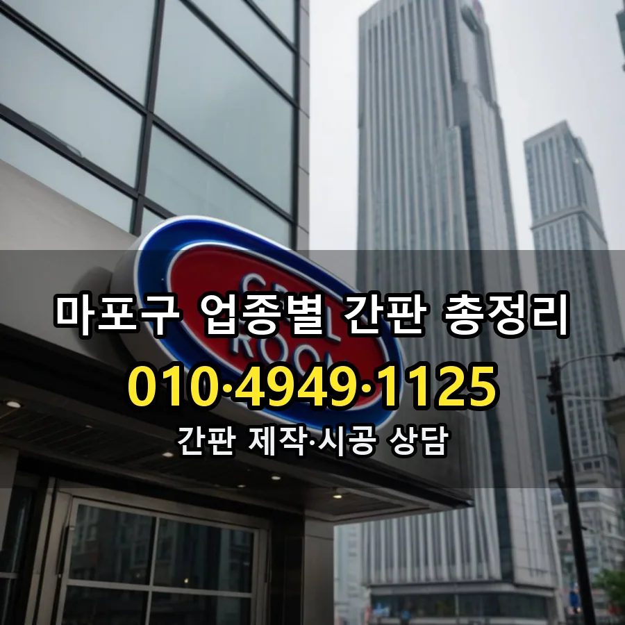 업종별 간판 총정리 설치 현장
